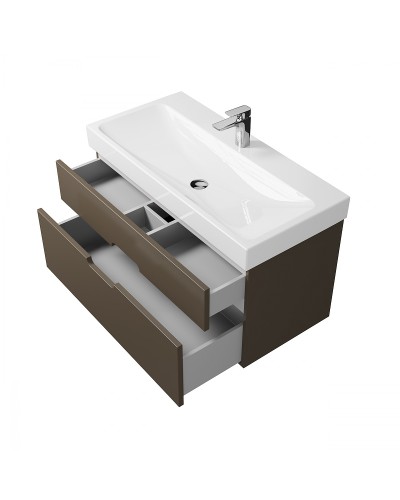 Тумба под раковину Creto Malibu 100 7-1079Cap подвесная Capuchino