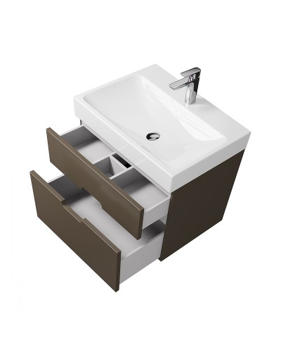 Тумба под раковину Creto Malibu 60 7-1077Cap подвесная Capuchino