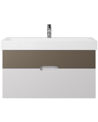 Тумба под раковину Creto Malibu 100 7-1079CapS подвесная Capuchino Soft