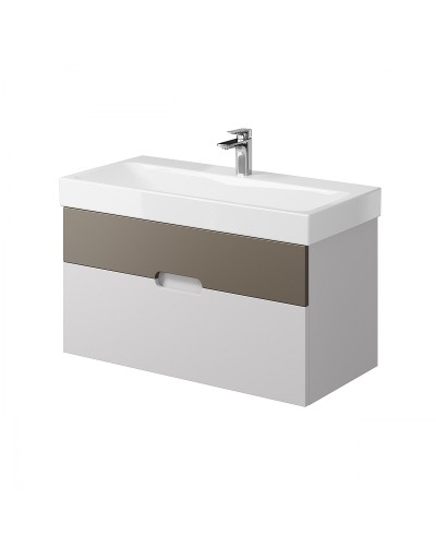 Тумба под раковину Creto Malibu 100 7-1079CapS подвесная Capuchino Soft