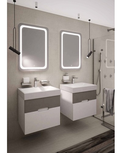 Тумба под раковину Creto Malibu 60 7-1077CapS подвесная Capuchino Soft