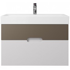 Тумба под раковину Creto Malibu 80 7-1078CapS подвесная Capuchino Soft