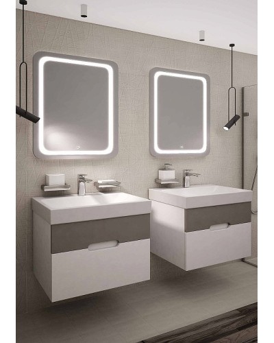 Тумба под раковину Creto Malibu 80 7-1078CapS подвесная Capuchino Soft