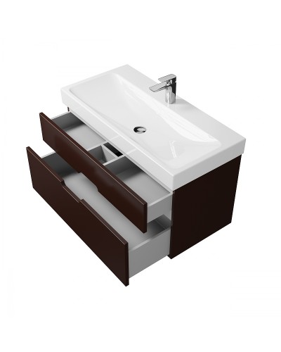 Тумба под раковину Creto Malibu 100 7-1079C подвесная Chocolate