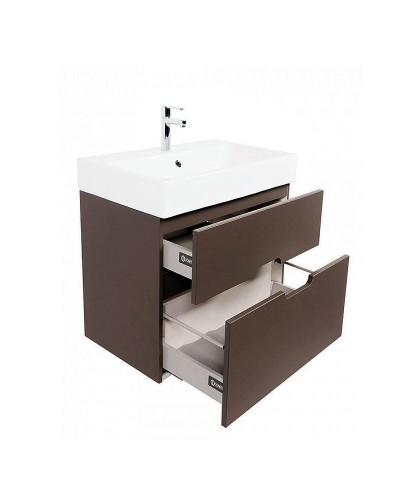 Тумба под раковину Creto Malibu 60 7-1077C подвесная Chocolate