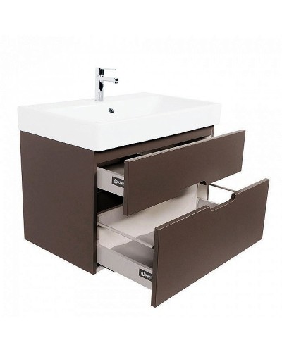 Тумба под раковину Creto Malibu 80 7-1078C подвесная Chocolate