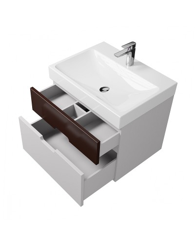 Тумба под раковину Creto Malibu 60 7-1077CS подвесная Chocolate Soft