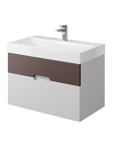 Тумба под раковину Creto Malibu 80 7-1078CS подвесная Chocolate Soft