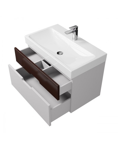 Тумба под раковину Creto Malibu 80 7-1078CS подвесная Chocolate Soft