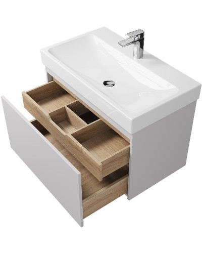 Тумба под раковину Creto Etna 80 4-1078W подвесная Белая