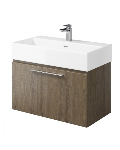 Тумба под раковину Creto Milano 80 5-1377TR подвесная Truffle