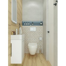 Тумба под раковину Creto Pollino 37 15-1418-1419W подвесная White