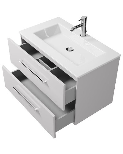 Тумба под раковину Creto Ares 80 10-1113W подвесная Белая