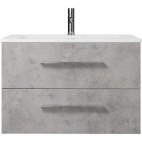 Тумба под раковину Creto Ares 80 10-1113B подвесная Серый Бетон