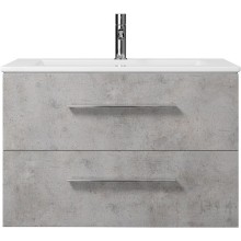 Тумба под раковину Creto Ares 80 10-1113B подвесная Серый Бетон