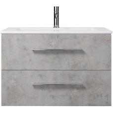 Тумба под раковину Creto Ares 80 10-1113B подвесная Серый Бетон