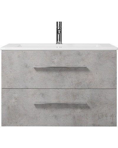 Тумба под раковину Creto Ares 80 10-1113B подвесная Серый Бетон