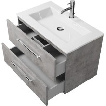 Тумба под раковину Creto Ares 80 10-1113B подвесная Серый Бетон