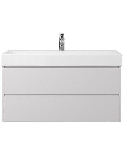 Тумба под раковину Creto Scala 100 3-1079W подвесная Белая глянцевая