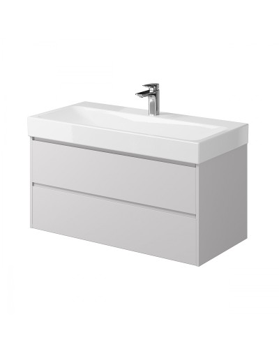 Тумба под раковину Creto Scala 100 3-1079W подвесная Белая глянцевая
