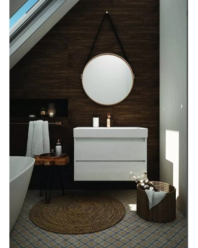 Тумба под раковину Creto Scala 100 3-1079W подвесная Белая глянцевая