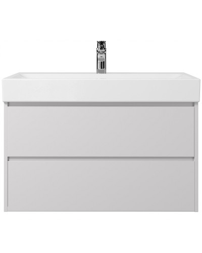 Тумба под раковину Creto Scala 80 3-1078W подвесная Белая глянцевая