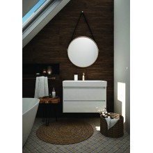 Тумба под раковину Creto Scala 80 3-1078W подвесная Белая глянцевая