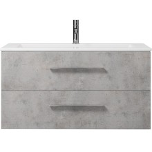 Тумба под раковину Creto Ares 100 10-1105B подвесная Серый Бетон