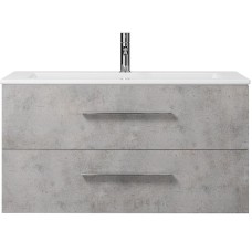 Тумба под раковину Creto Ares 100 10-1105B подвесная Серый Бетон
