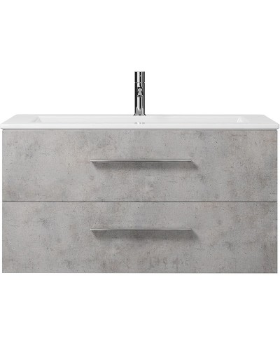 Тумба под раковину Creto Ares 100 10-1105B подвесная Серый Бетон
