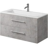 Тумба под раковину Creto Ares 100 10-1105B подвесная Серый Бетон