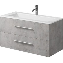 Тумба под раковину Creto Ares 100 10-1105B подвесная Серый Бетон