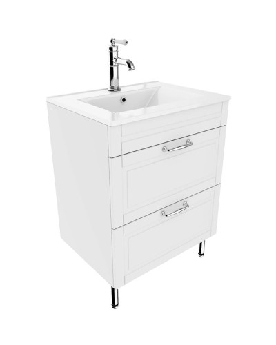 Тумба с раковиной Iddis Oxford 60 OXF60W0i95K Белая