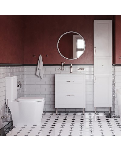 Тумба с раковиной Iddis Oxford 60 OXF60W0i95K Белая