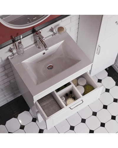 Тумба с раковиной Iddis Oxford 60 OXF60W0i95K Белая