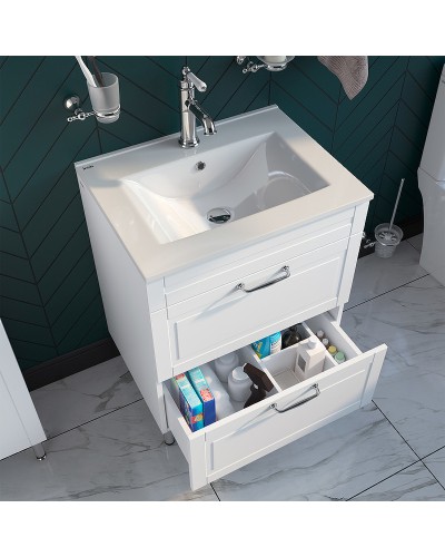 Тумба с раковиной Iddis Oxford 60 OXF60W0i95K Белая