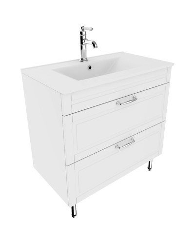 Тумба с раковиной Iddis Oxford 80 OXF80W0i95K Белая