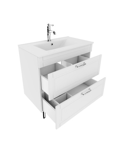 Тумба с раковиной Iddis Oxford 80 OXF80W0i95K Белая