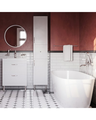 Тумба с раковиной Iddis Oxford 80 OXF80W0i95K Белая