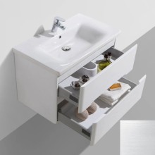 Тумба с раковиной белый ясень 100,5 см BelBagno Soft SOFT-1000-2C-SO-BF + 13100-KL