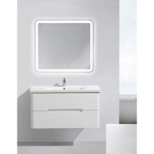 Тумба с раковиной белый ясень 100,5 см BelBagno Soft SOFT-1000-2C-SO-BF + 13100-KL