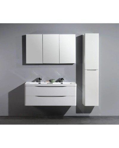 Тумба с раковиной белый глянец 120 см BelBagno Ancona-N ANCONA-N-1200-2C-SO-2-BL + EA-1200-2-LVB