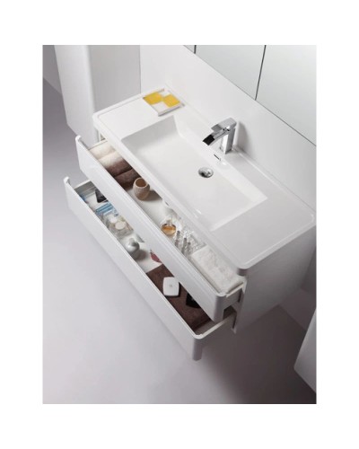 Тумба с раковиной белый глянец 120 см BelBagno Energia-N ENERGIA-N-1200-2C-SO-BL + EA-1200-LVB