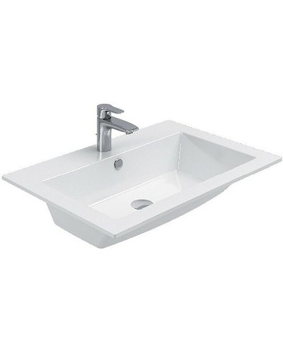 Тумба с раковиной Aquanet Lino 90 271949 подвесная Белая матовая