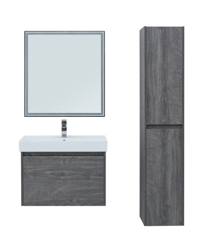 Тумба с раковиной Aquanet Nova Lite 75 245242 подвесная Дуб рошелье