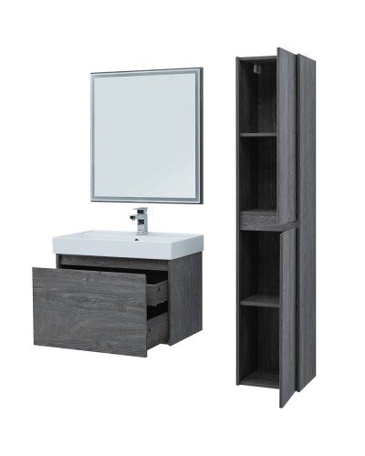 Тумба с раковиной Aquanet Nova Lite 75 245242 подвесная Дуб рошелье