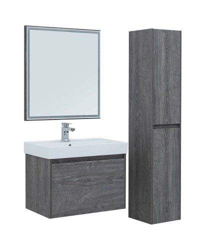 Тумба с раковиной Aquanet Nova Lite 75 245242 подвесная Дуб рошелье