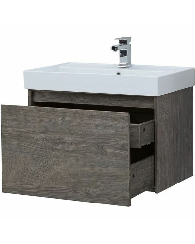 Тумба с раковиной Aquanet Nova Lite 75 245242 подвесная Дуб рошелье