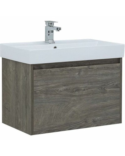 Тумба с раковиной Aquanet Nova Lite 75 245242 подвесная Дуб рошелье