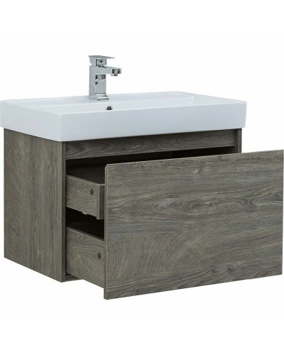 Тумба с раковиной Aquanet Nova Lite 75 245242 подвесная Дуб рошелье
